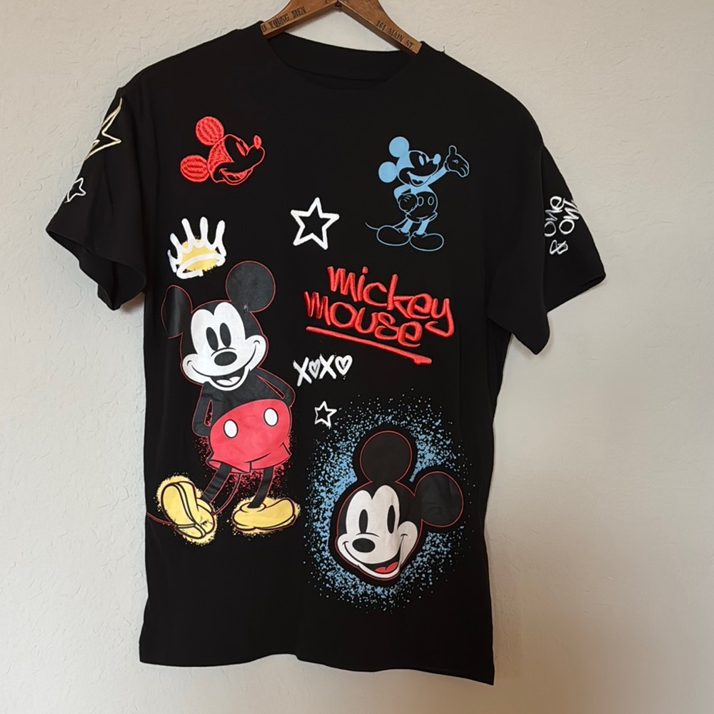 Disney Mickey Mouse Black and Red Kids T-Shirt
